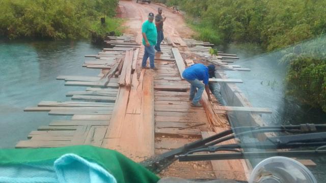 Ponte em Gaúcha do Norte à beira do colapso: Moradores pedem intervenção urgente