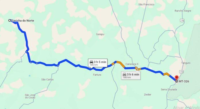 Novo traçado da BR-242 vai utilizar três rodovias estaduais e cruzar pela cidade de Canarana