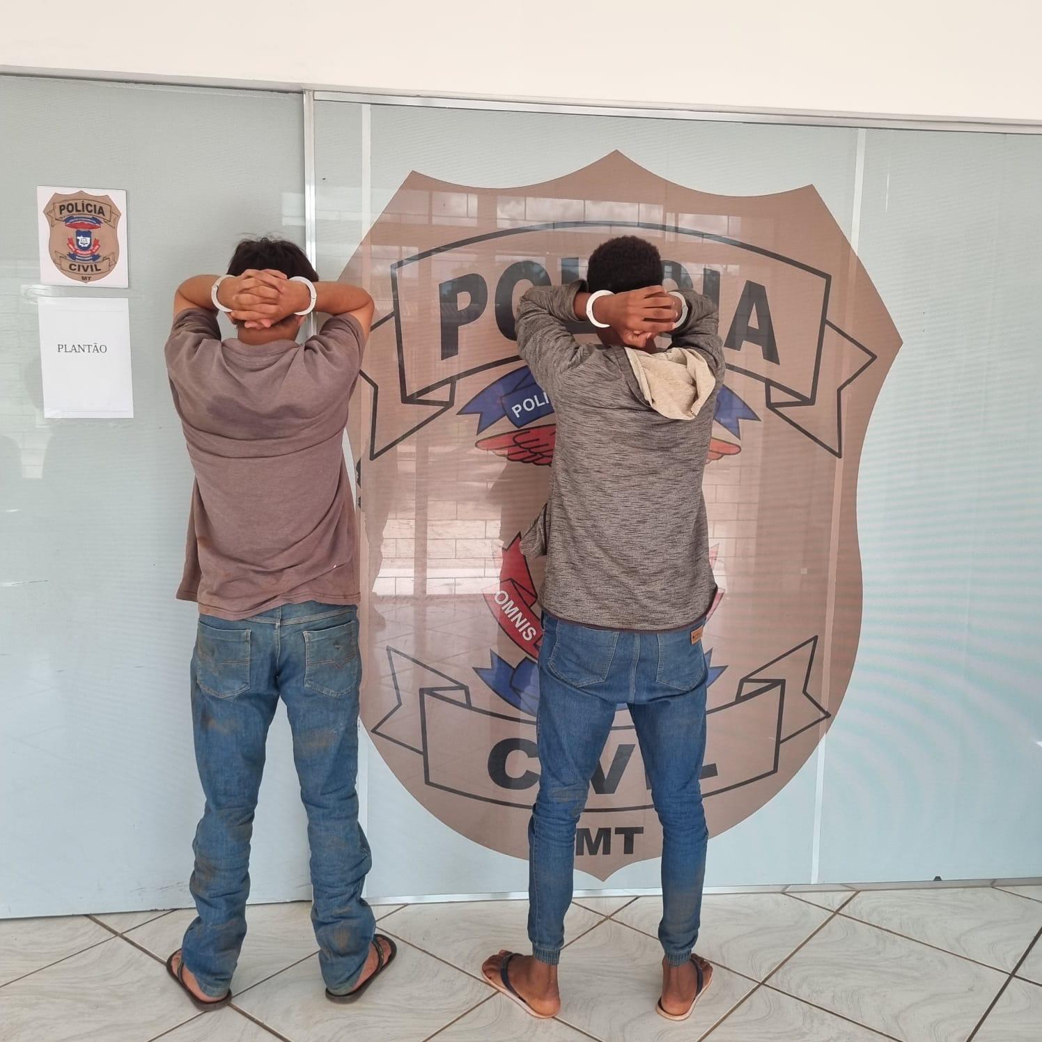 Forças de segurança de Paranatinga efetua prisão de dois suspeitos de cometerem assassinato em Santiago do Norte